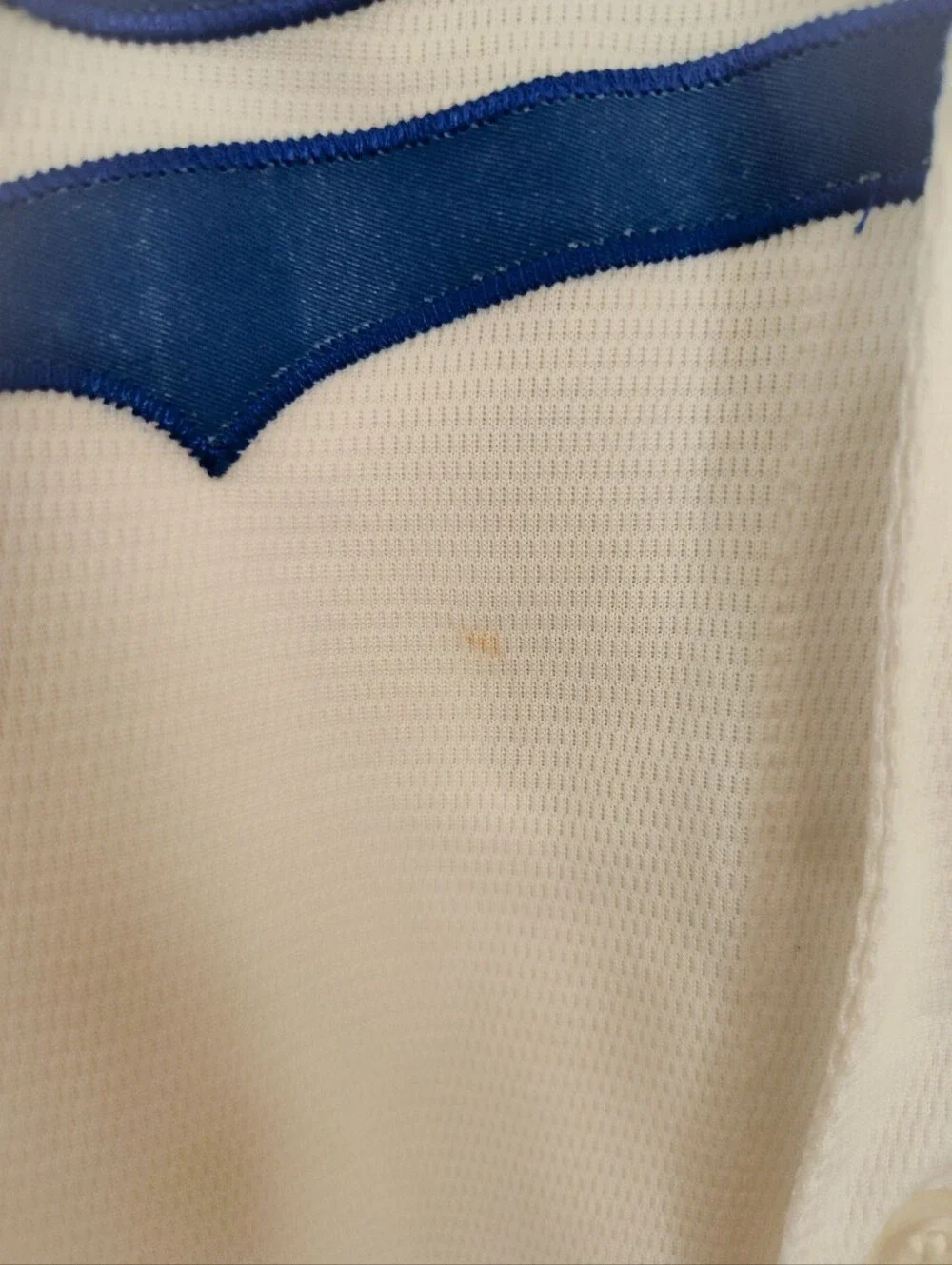 Los Angeles Dodgers White and Blue Button-Up Jersey Junior Size 14-16 - Picture 5 of 8